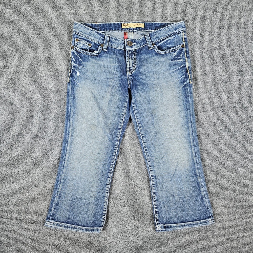 BKE Buckle "Sabrina" Cropped Denim Jeans Women's Tagged Size 28 Actual 28x20